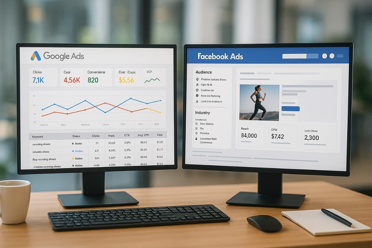 google adds vs facebook adds