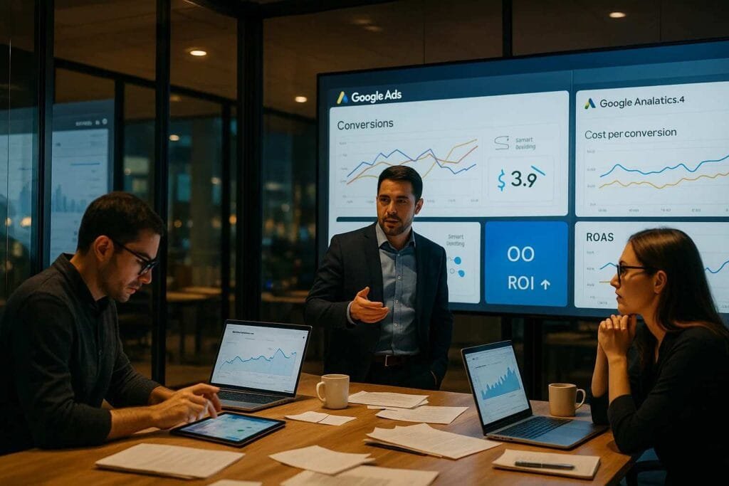 Google Ads automation dashboard analysis